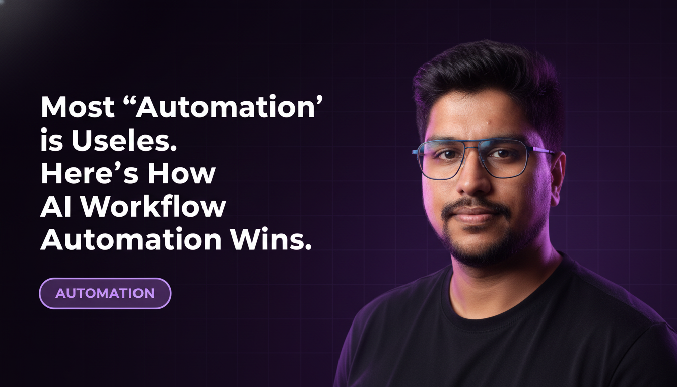 Most 'Automation' is Useless. Here's How AI Workflow Automation Wins.